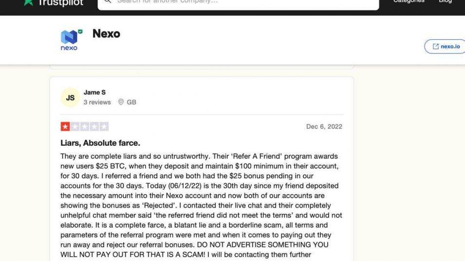  Негативен коментар за Nexo 